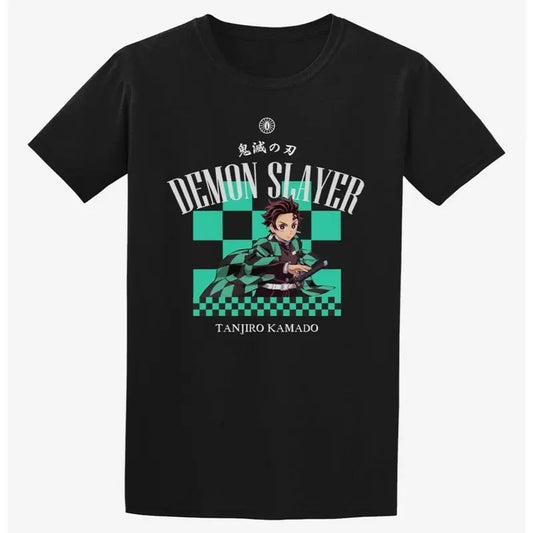 Demon Slayer Kimetsu No Yaiba Tanjiro Checkered T-Shirt Sweatshirt, Hoodie, Comfort Colors