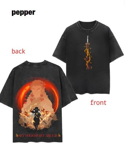 Demon Slayer Shirt, Rengoku Anime T-Shirt, Anime Graphic T-Shirt, Japanese Anime Tee, Vintage Shirt, Gift For Anime Lovers, anime gifts. , For Unisex , Gift For Him And Her Vintage Tee Menswear Top