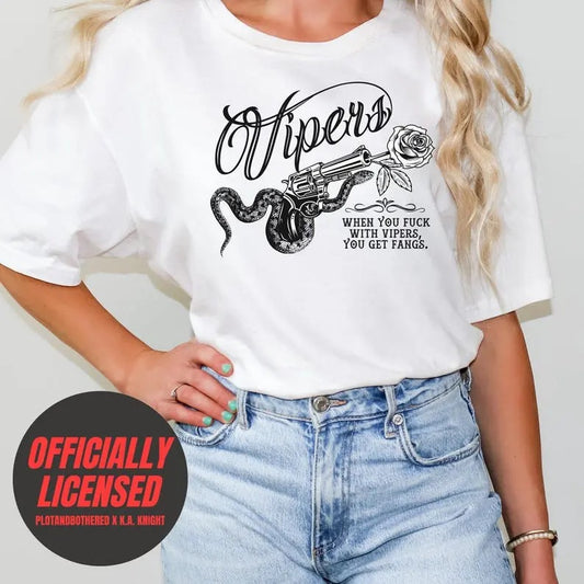 Den of Vipers, OFFICIALLY LICENSED, Book Lover, Reader, Book Shirt, Book Merch, Bookish T-shirt, Dark Romance, K.A. Knight