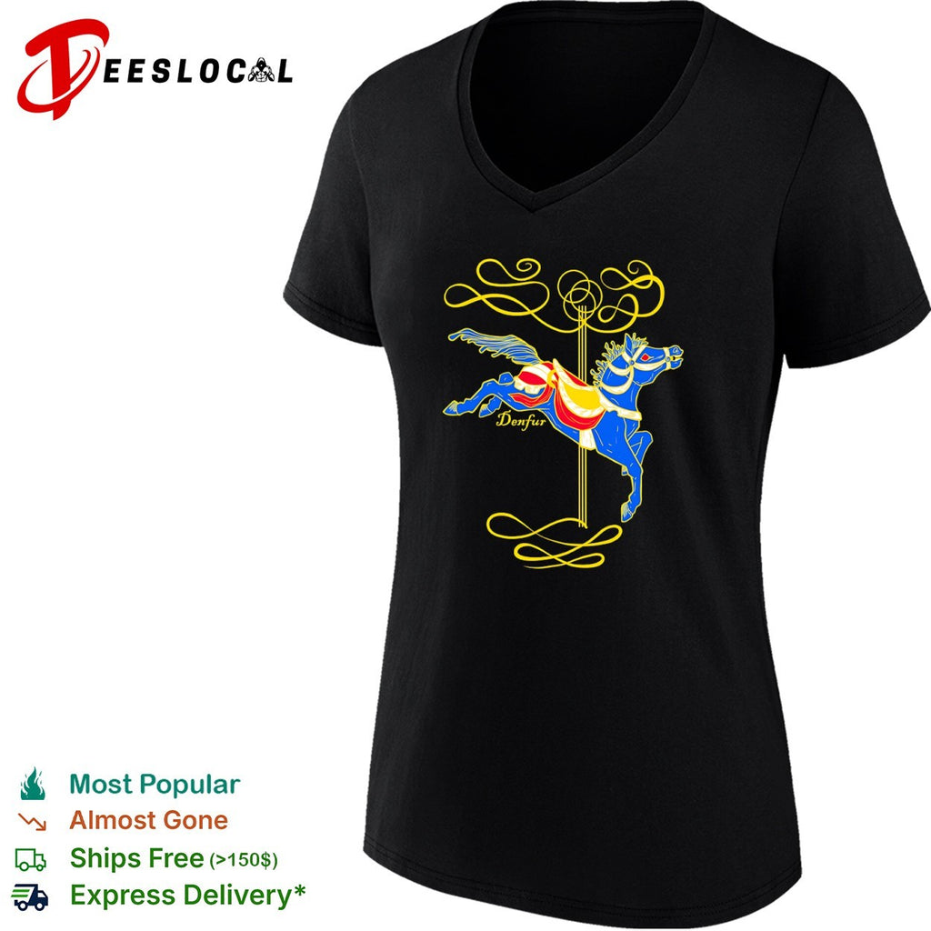 Denfur Carousel Horse furry convention mascot shirt