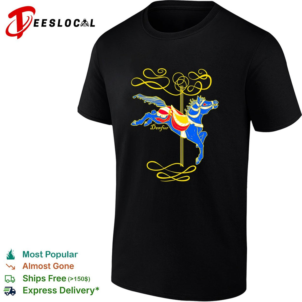 Denfur Carousel Horse furry convention mascot shirt