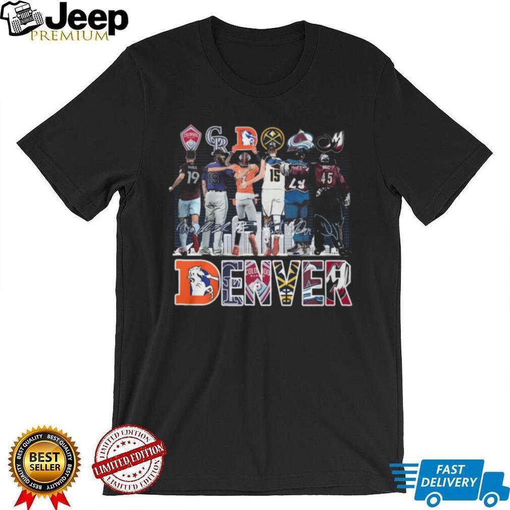 Denver City of Champions All Star Sports Teams United Logo T Shirt