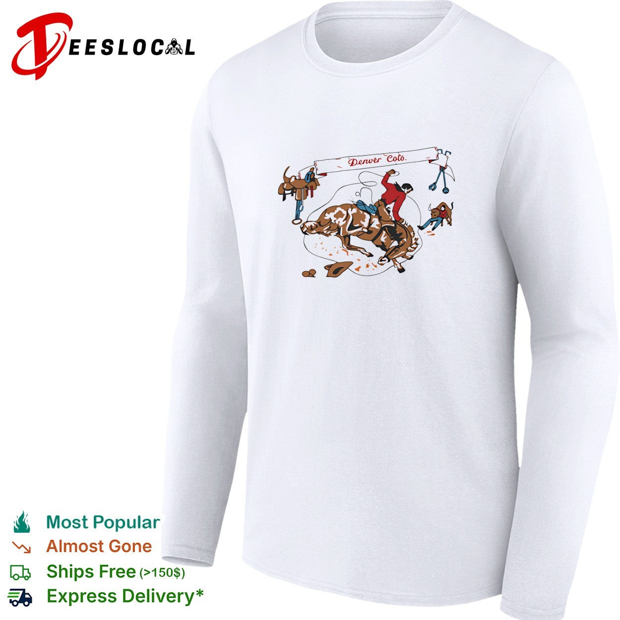 Denver Colo Rodeo Cowboy vintage shirt