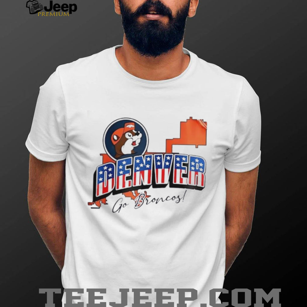 Denver Football Mascot State Map Graphic T Shirt