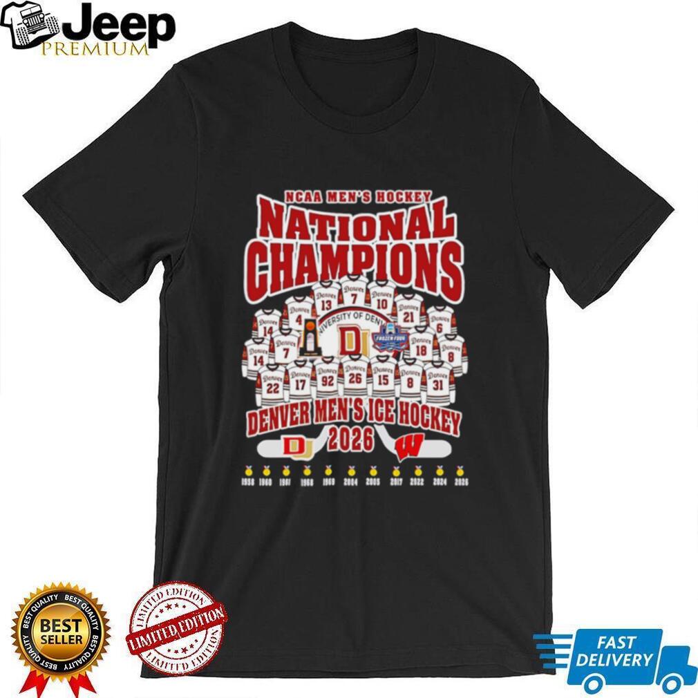Denver Men’s Ice Hockey 2026 NCAA Men’s Hockey National Champions Jersey shirt