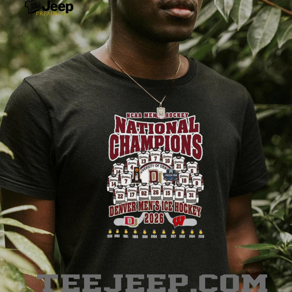 Denver Men’s Ice Hockey 2026 National Champions Frozen Four Trophy T Shirt