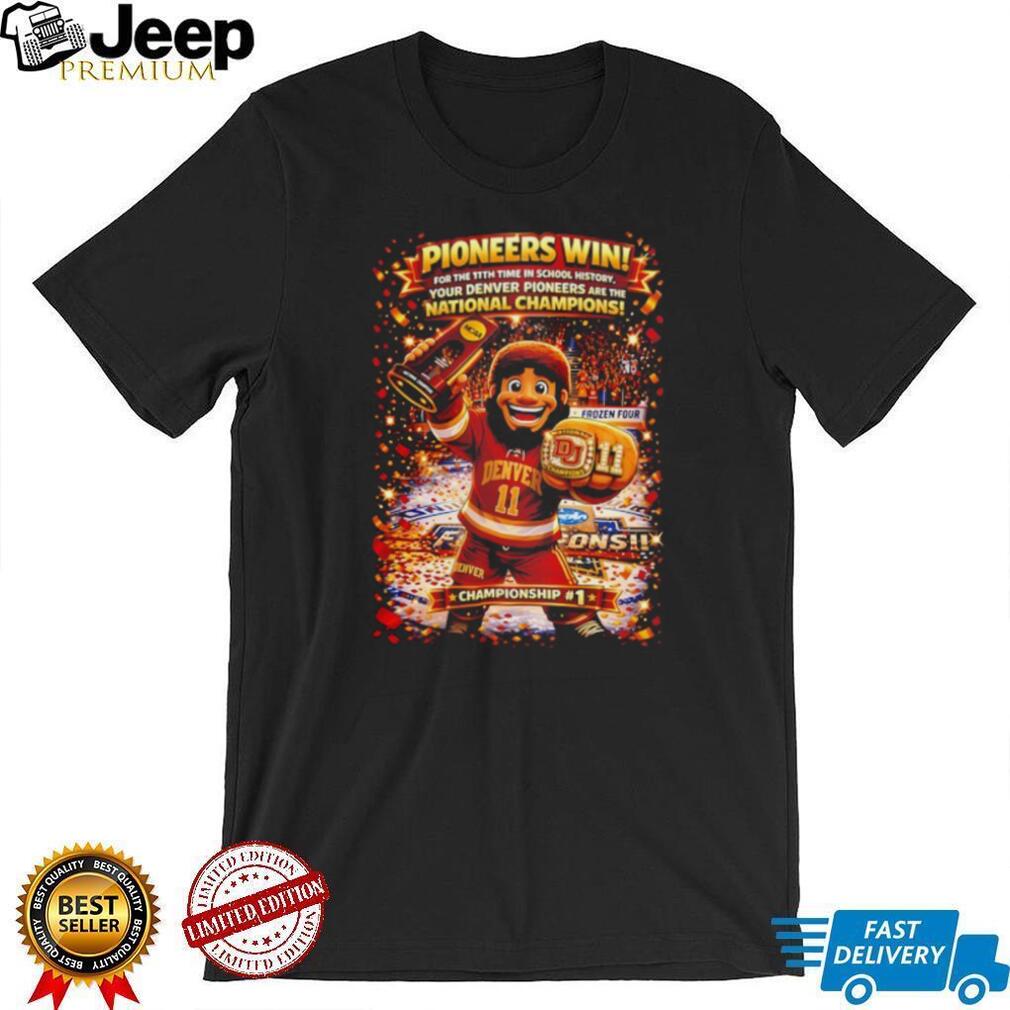 Denver Pioneers 2024 National Champions Frozen Four Hockey T Shirt