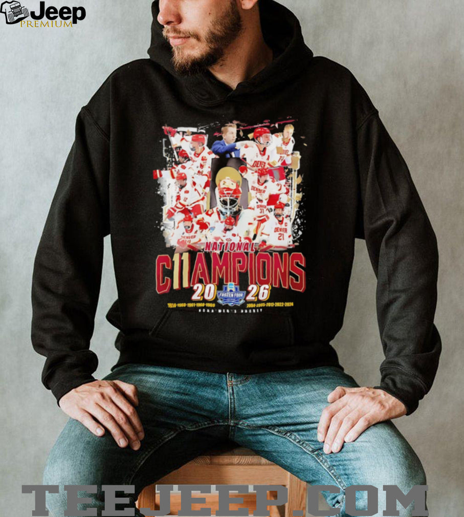 Denver Pioneers Hockey National Champions 2024 Commemorative T Shirt