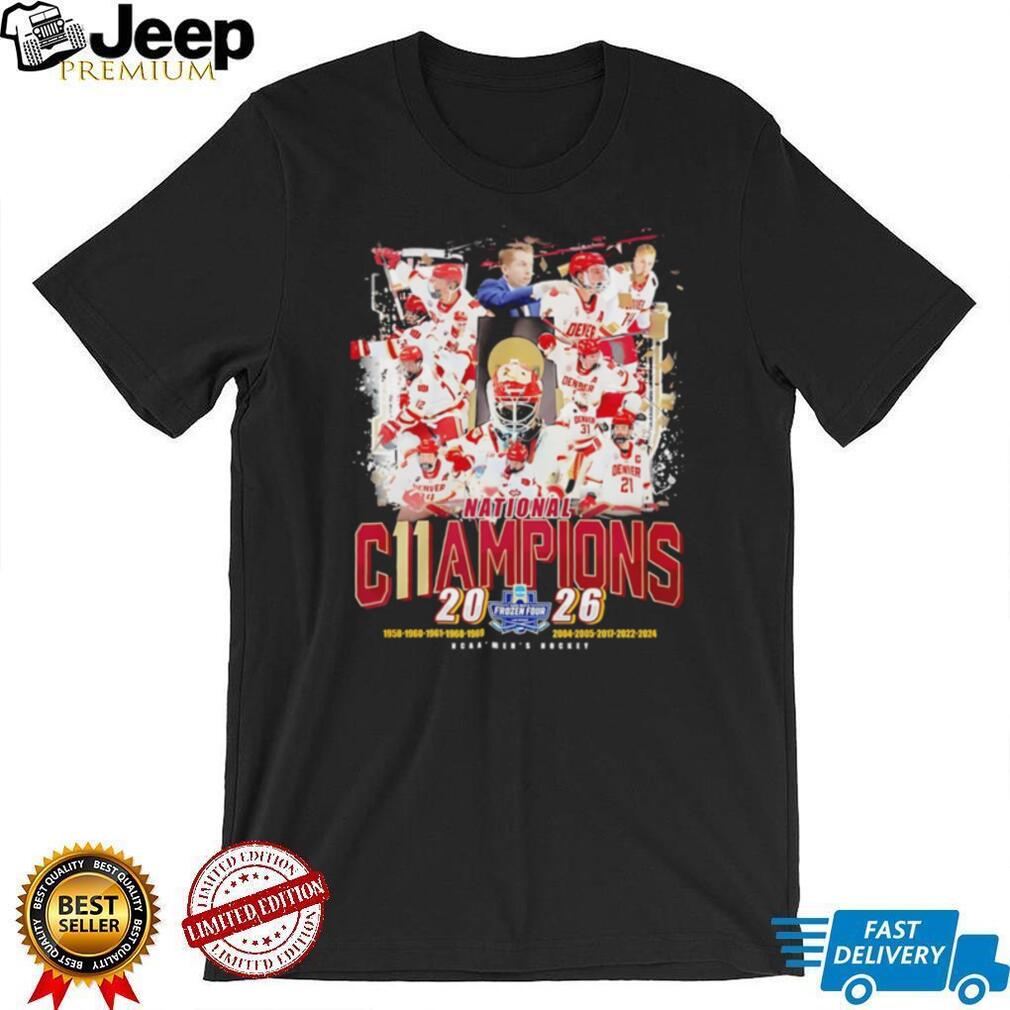 Denver Pioneers Hockey National Champions 2024 Commemorative T Shirt