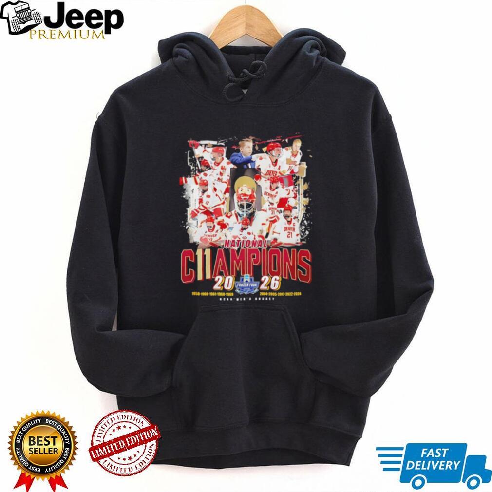 Denver Pioneers Hockey National Champions 2024 Commemorative T Shirt