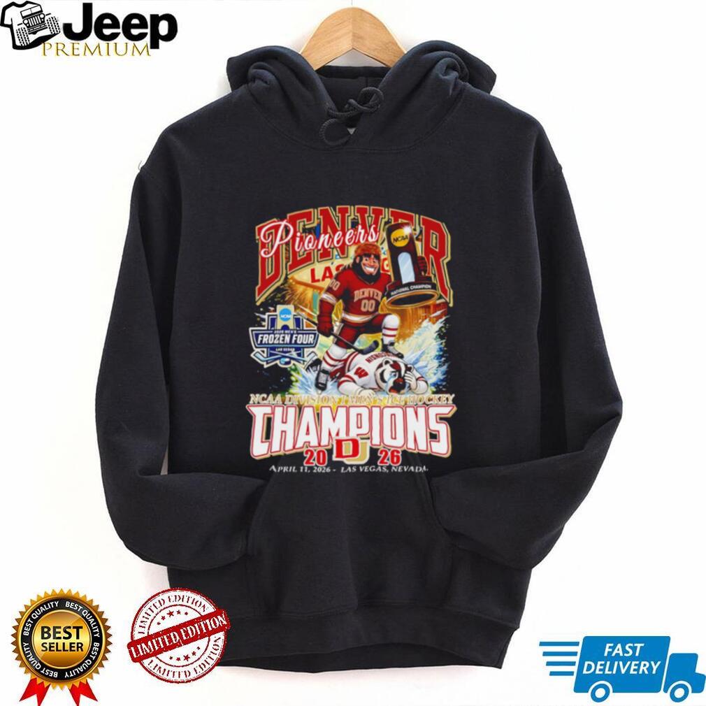 Denver Pioneers NCAA Division I Men’s Ice Hockey Champions mascot shirt