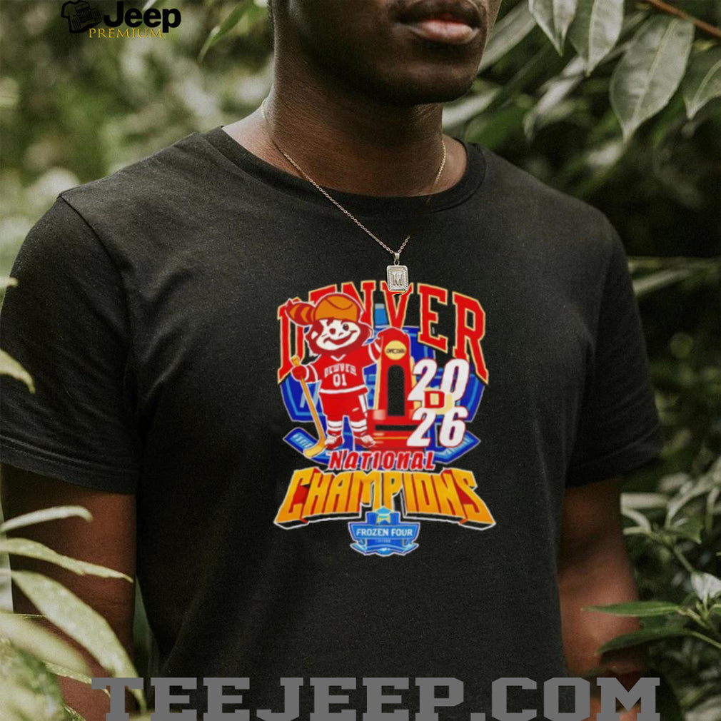 Denver University Hockey 2024 National Champions Mascot T Shirt