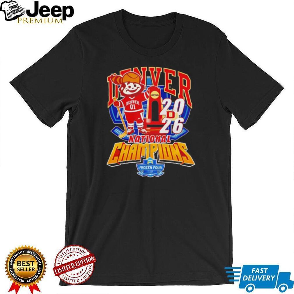 Denver University Hockey 2024 National Champions Mascot T Shirt