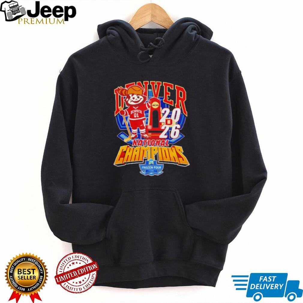 Denver University Hockey 2024 National Champions Mascot T Shirt