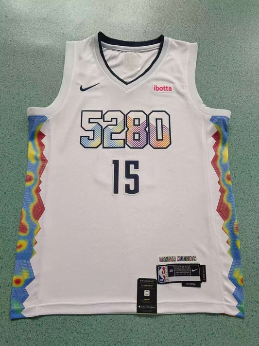 Denver Nuggets #15 Nikola Jokic New Season Nuggets 15 City Edition Style 2