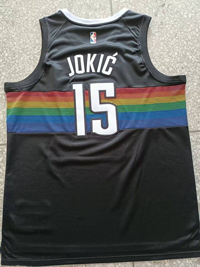 Denver Nuggets #15 Nikola Jokic Nuggets 15 City Edition Style 1