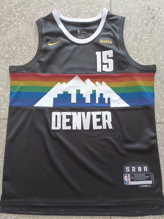Denver Nuggets #15 Nikola Jokic Nuggets 15 City Edition Style 2
