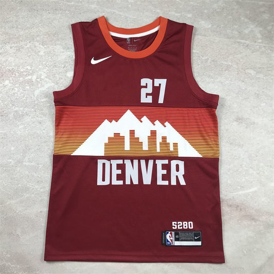 Denver Nuggets #27 Jamal Murray Hot Press Nuggets 27 Red s-xxl Style 2