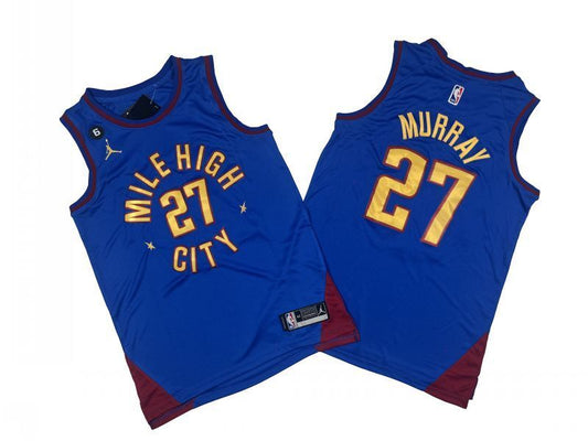 Denver Nuggets #27 Jamal Murray Nuggets 27 # New Blue 22-23 Season Fan Edition Jersey -- Jabbar . Murray