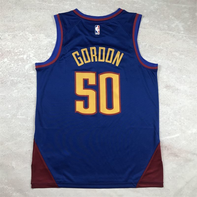 Denver Nuggets #50 Aaron Gordon Hot Press Nuggets 50 Blue s-xxl Style 1