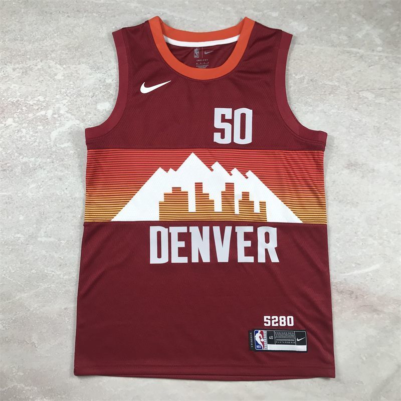Denver Nuggets #50 Aaron Gordon Hot Press Nuggets 50 Red s-xxl Style 2