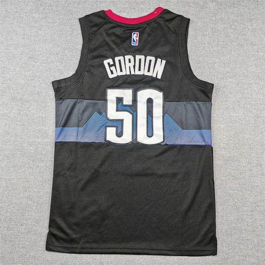 Denver Nuggets #50 Aaron Gordon Nuggets 50 Black City s-xxl Style 1