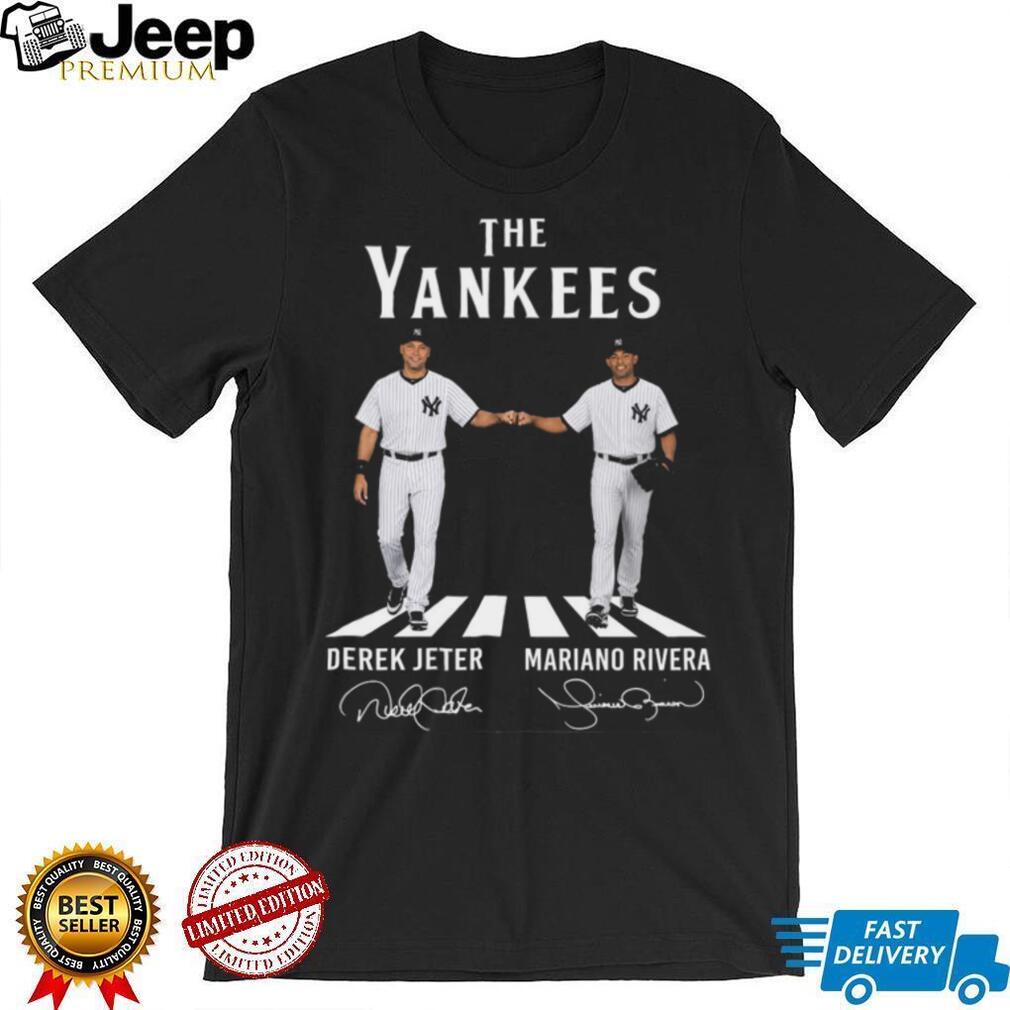 Derek Jeter Mariano Rivera Yankees Baseball Duo Vintage Retro Style Men Fans Celebration Shirt