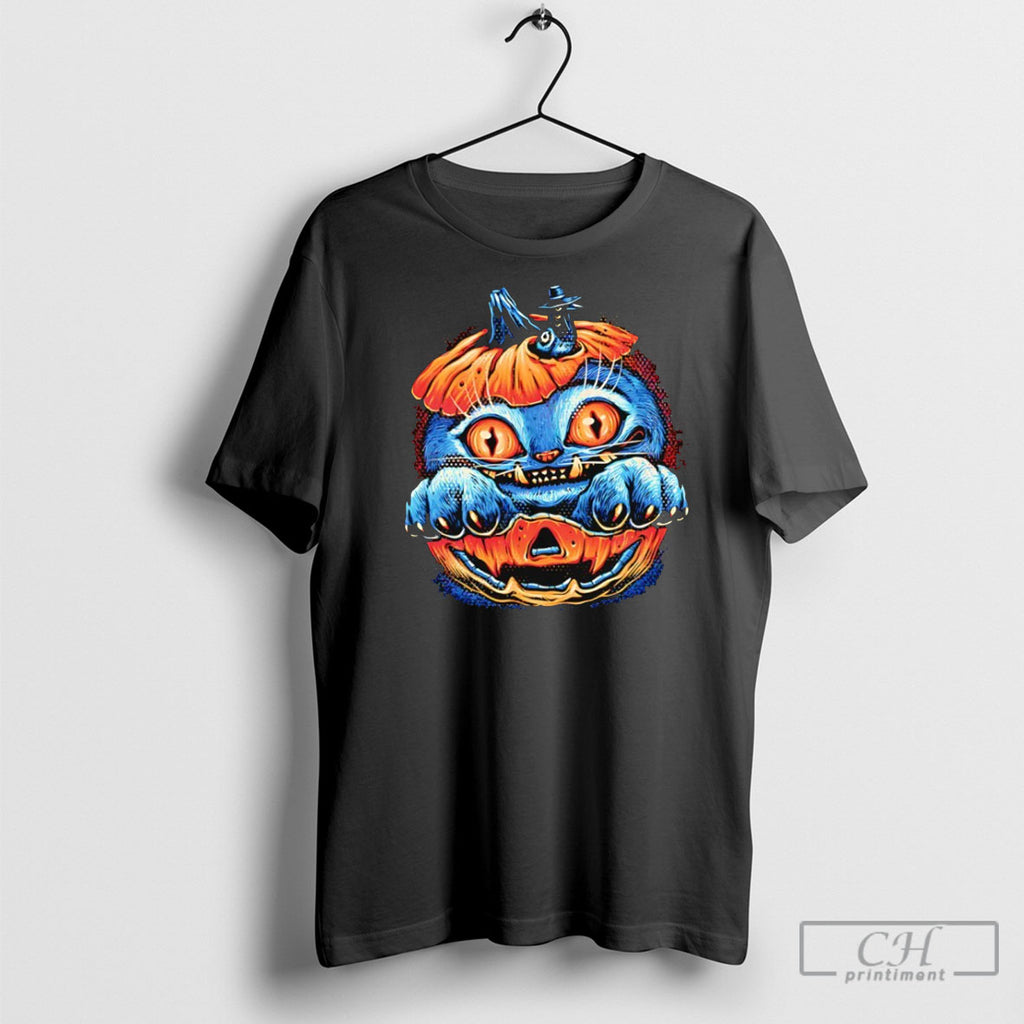Derpy Tiger And Sussy In A Jack O Lantern Blue Tiger Pumpkin Halloween