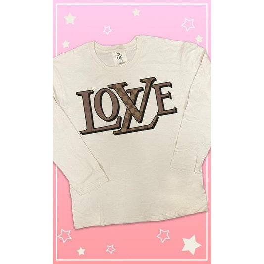 Designer Love Graphic Long Sleeve T-Shirt