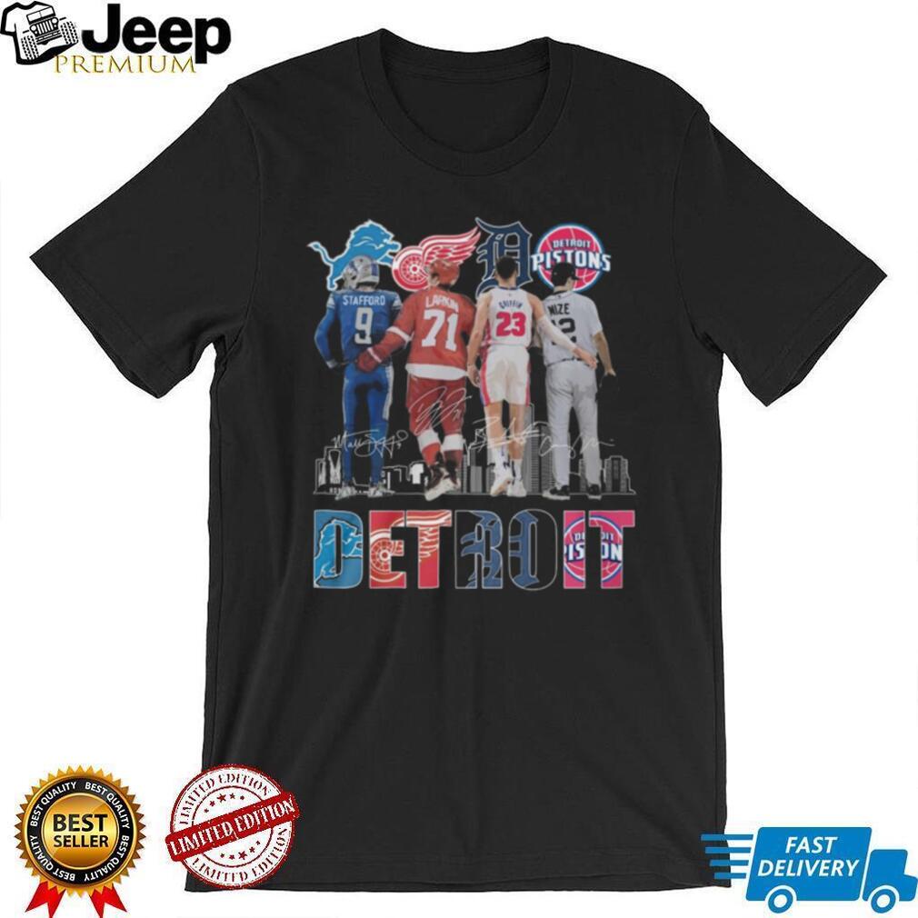 Detroit City Heroes T Shirt Stafford Larkin Griffin Mize All Star Design