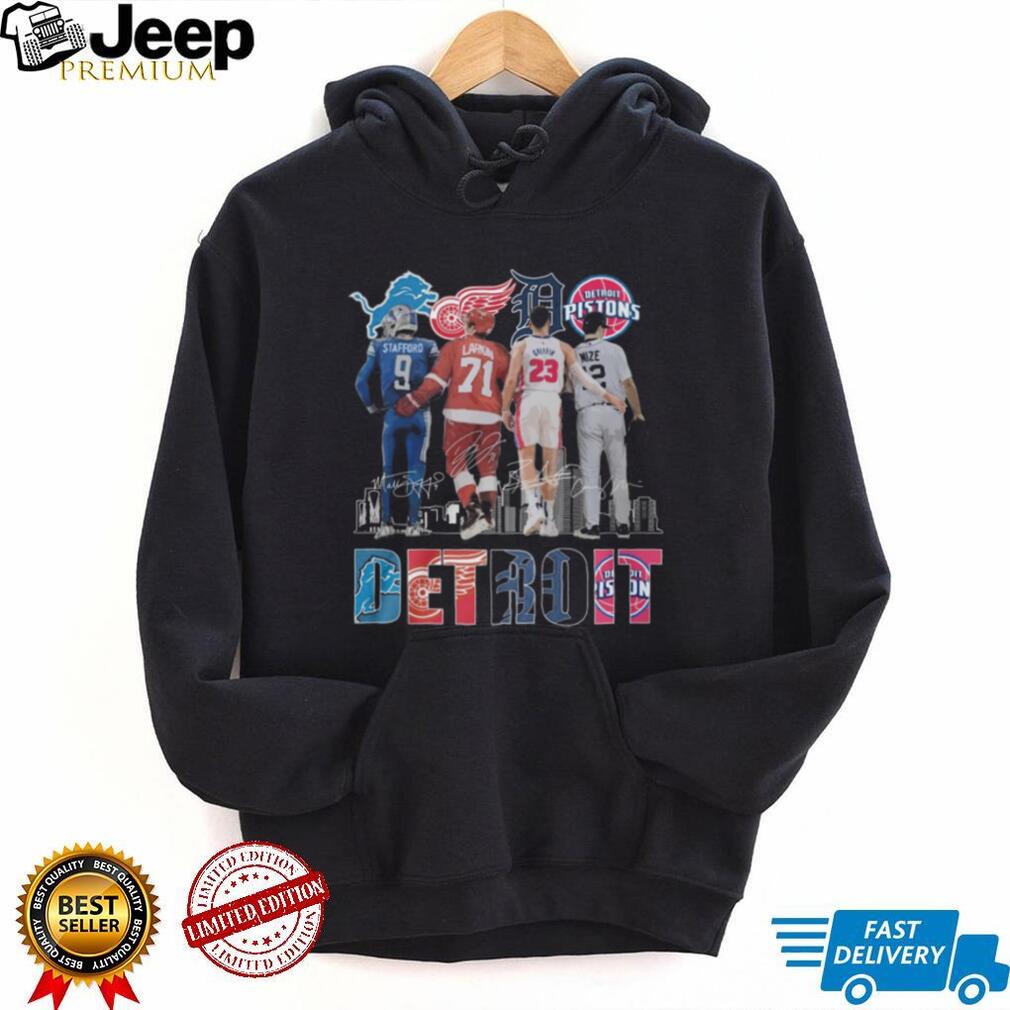 Detroit City Heroes T Shirt Stafford Larkin Griffin Mize All Star Design