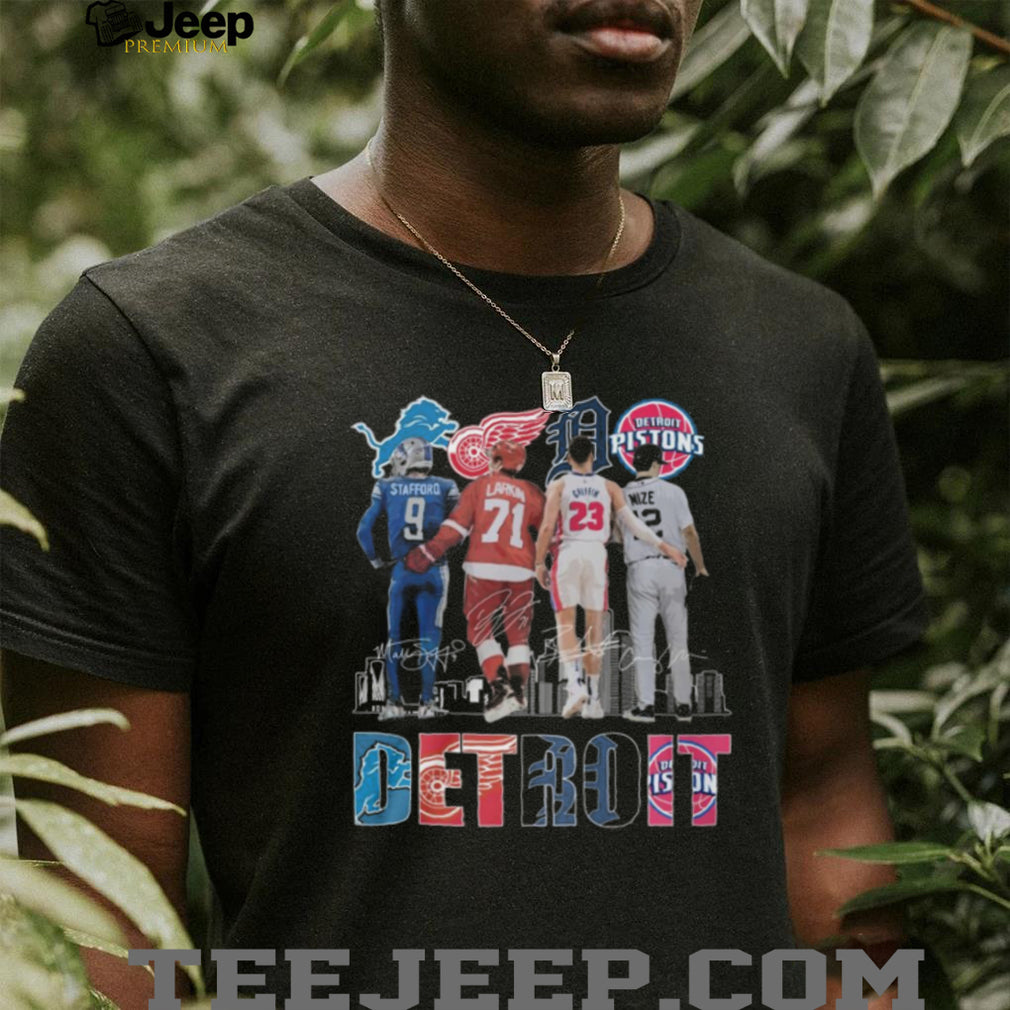 Detroit City Heroes T Shirt Stafford Larkin Griffin Mize All Star Design