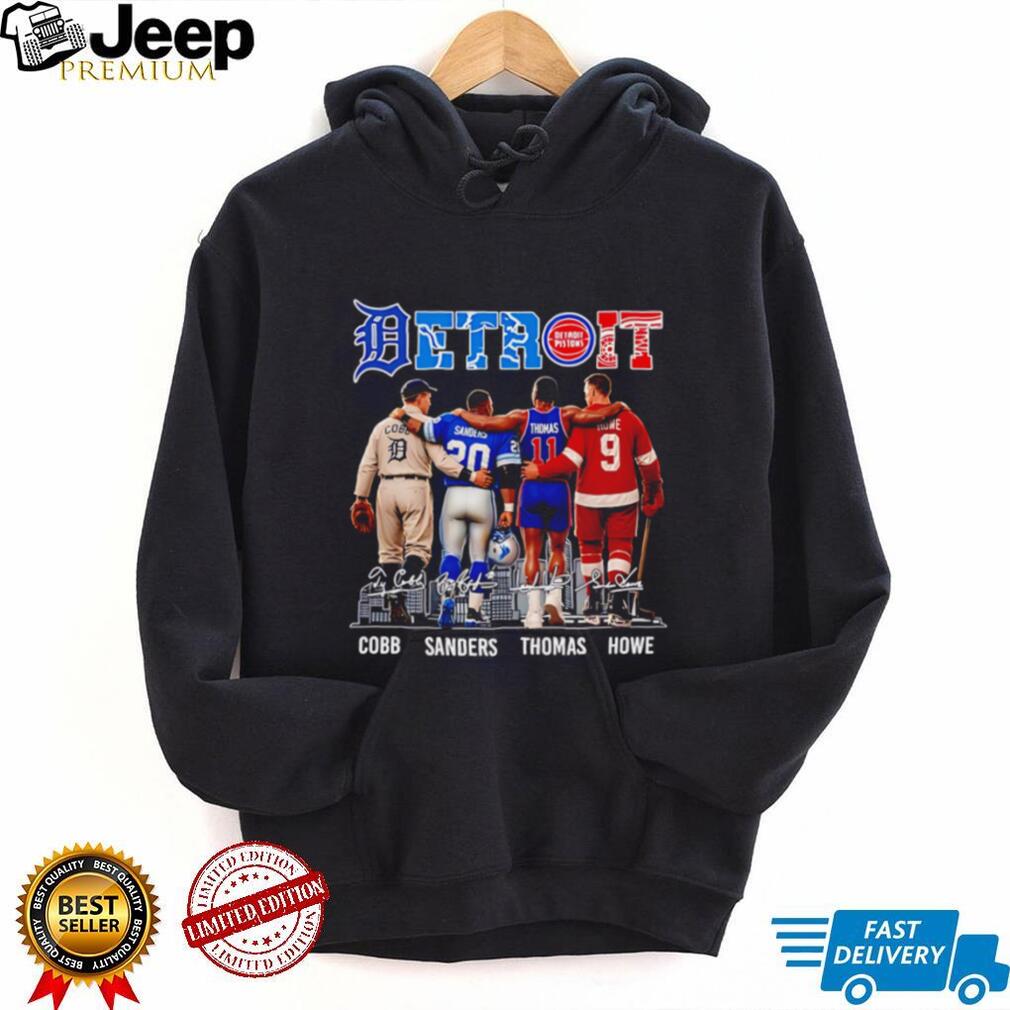 Detroit Cobb Sanders Thomas Howe skyline signature shirt