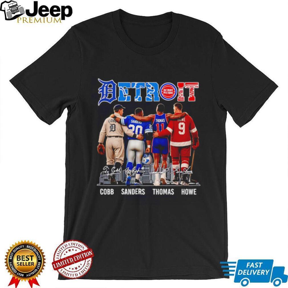 Detroit Cobb Sanders Thomas Howe skyline signature shirt