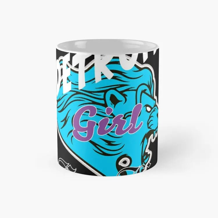 Detroit Girl For Life Classic Mug, Best Gift For Family, Gift For Fan, Gift For Him Her