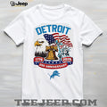 Detroit Lions 250th Anniversary 1776 2026 Personalized Patriotic Custom Jersey T Shirt