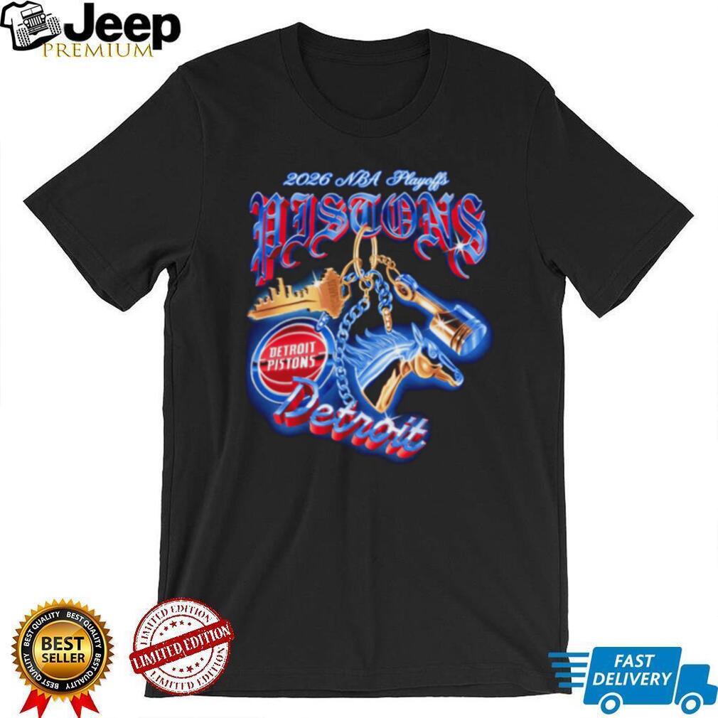Detroit Pistons 2026 NBA Playoffs Basketball Keychain Style Vintage Retro Men Women Fans T Shirt