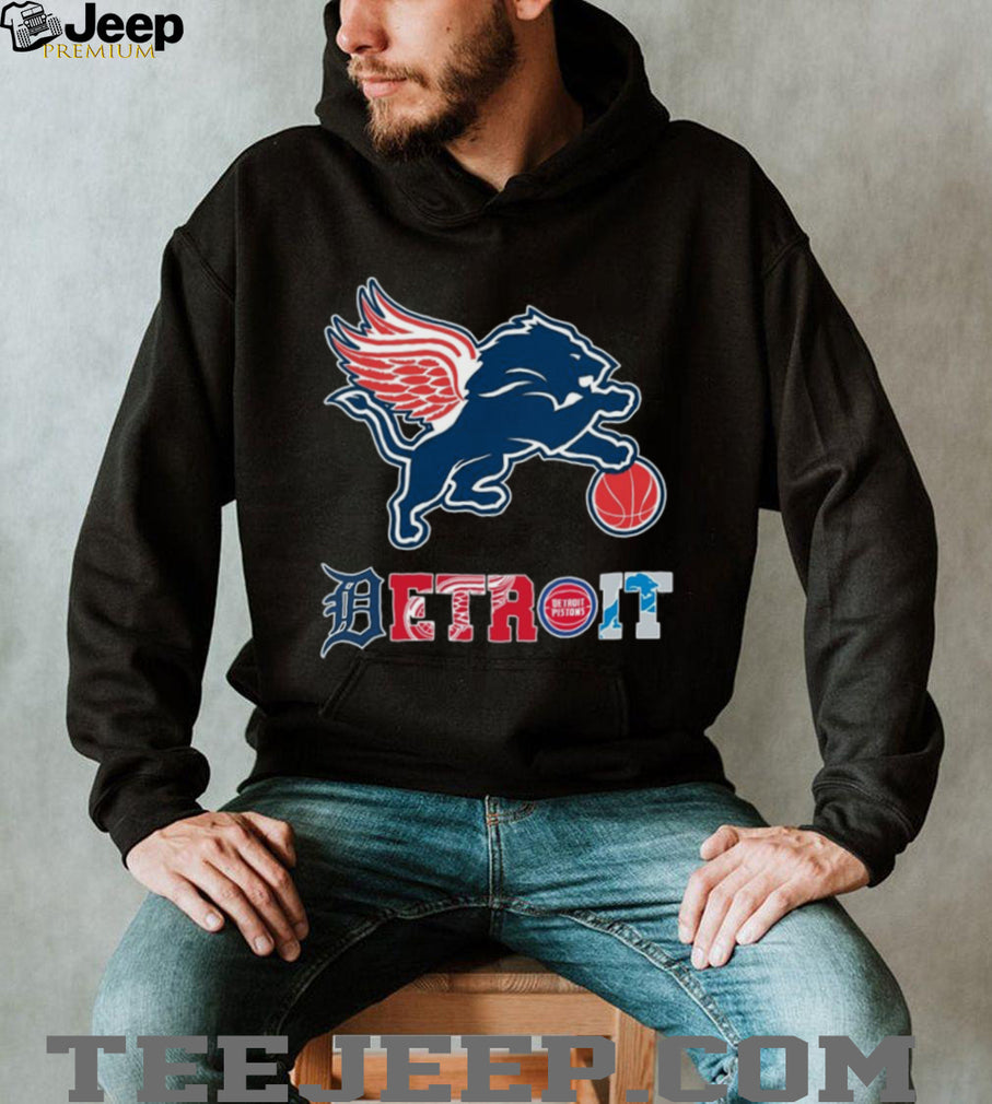 Detroit Sports “City of Champions” Logo Mashup T Shirt