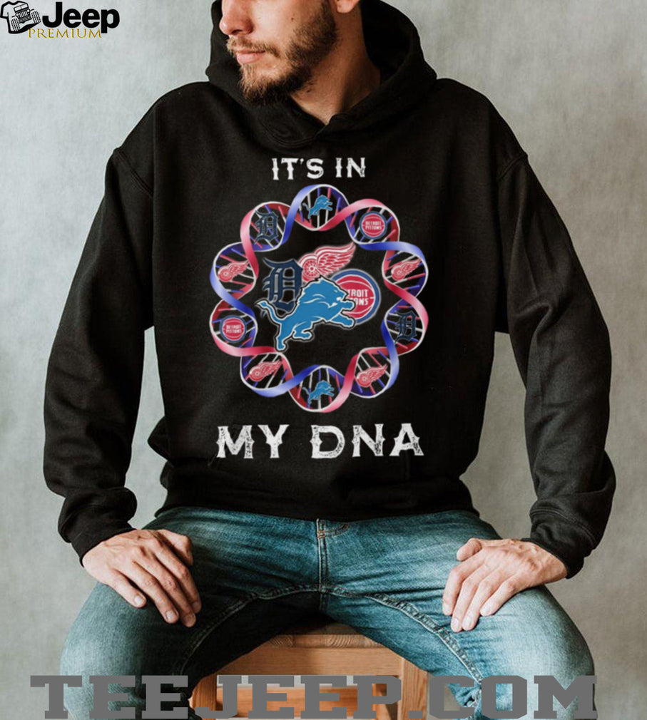Detroit Sports It’s In My DNA Double Helix Team Logo T Shirt