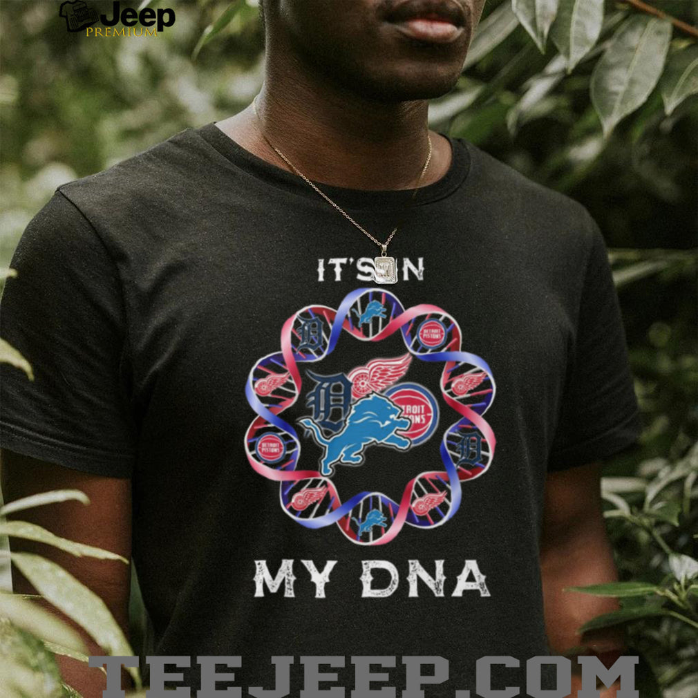 Detroit Sports It’s In My DNA Double Helix Team Logo T Shirt