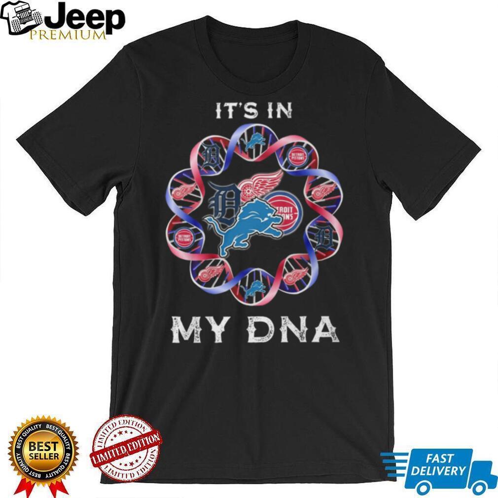 Detroit Sports It’s In My DNA Double Helix Team Logo T Shirt