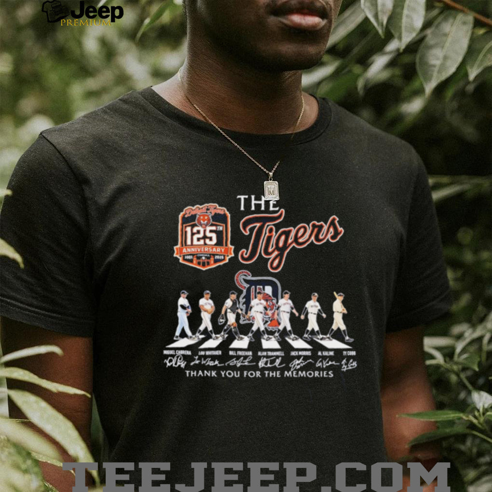 Detroit Tigers 125th Anniversary 1901 2026 Legends Abbey Road T Shirt