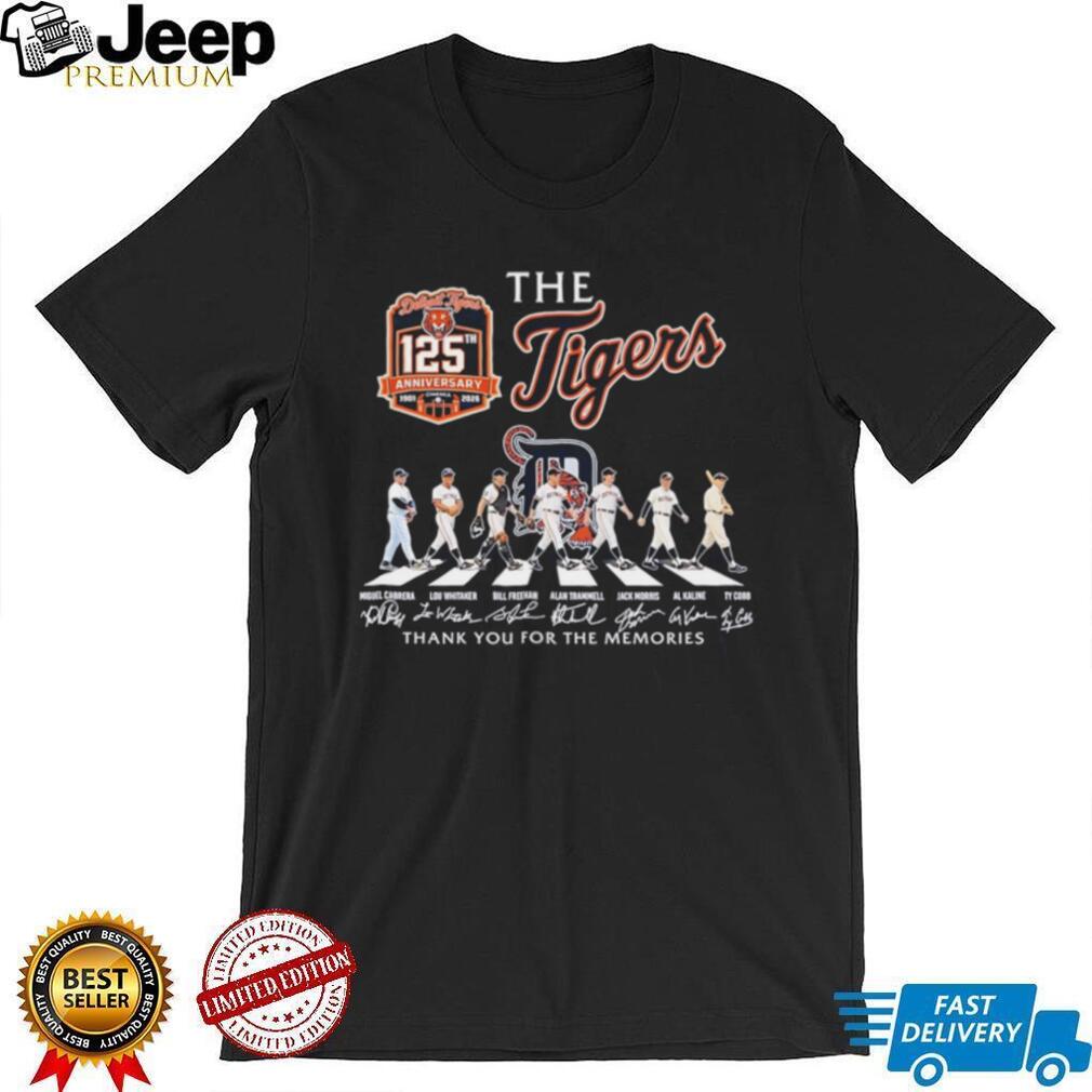 Detroit Tigers 125th Anniversary 1901 2026 Legends Abbey Road T Shirt