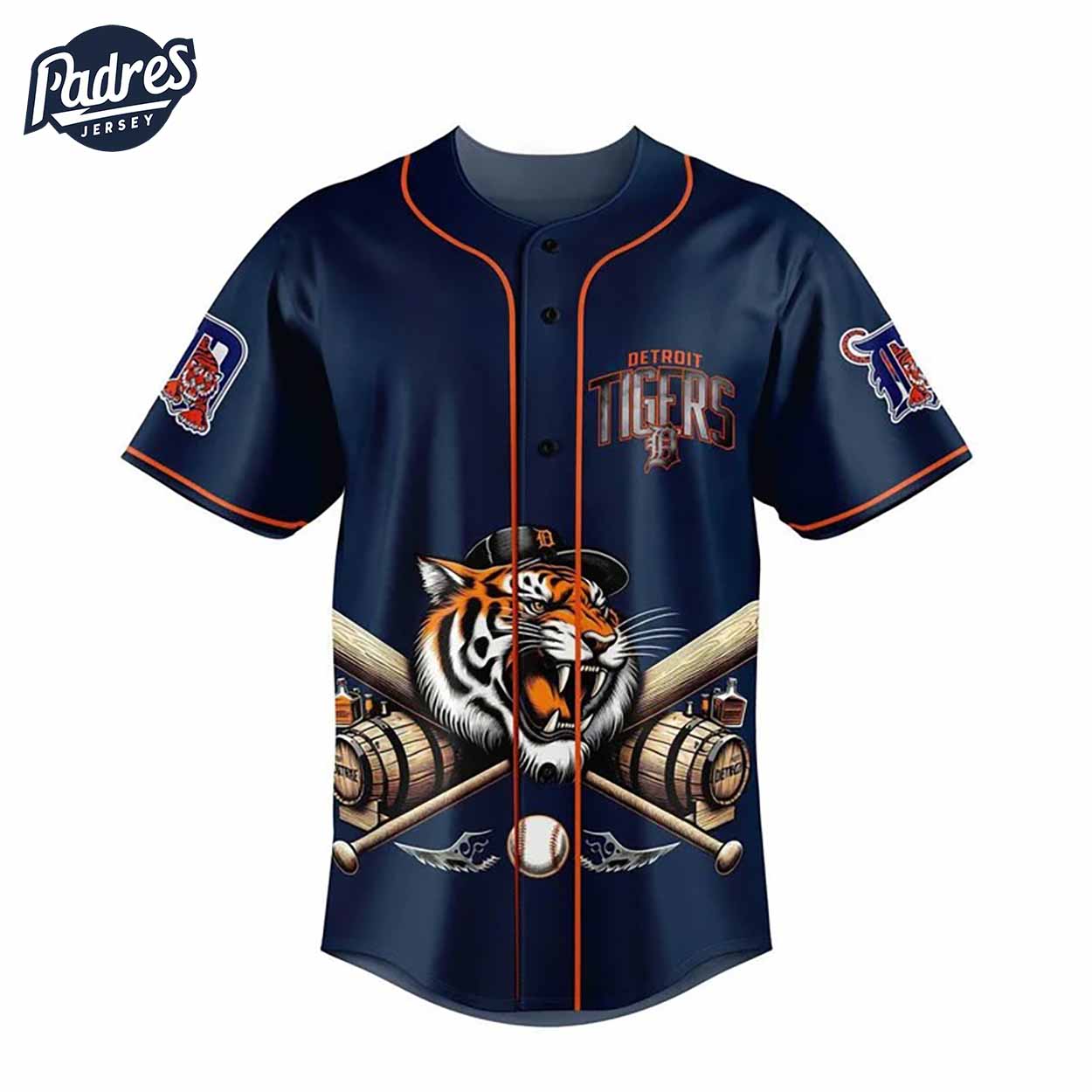Detroit Tigers Baseball Jersey For MLB - Padres Jersey Oasis: Elevate Your Baseball Style Game T-Shirts,... (Image 2)