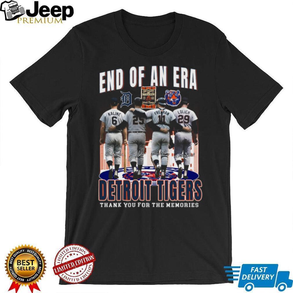 Detroit Tigers End Of An Era Kaline Horton Freehan Lolich Signature T Shirt