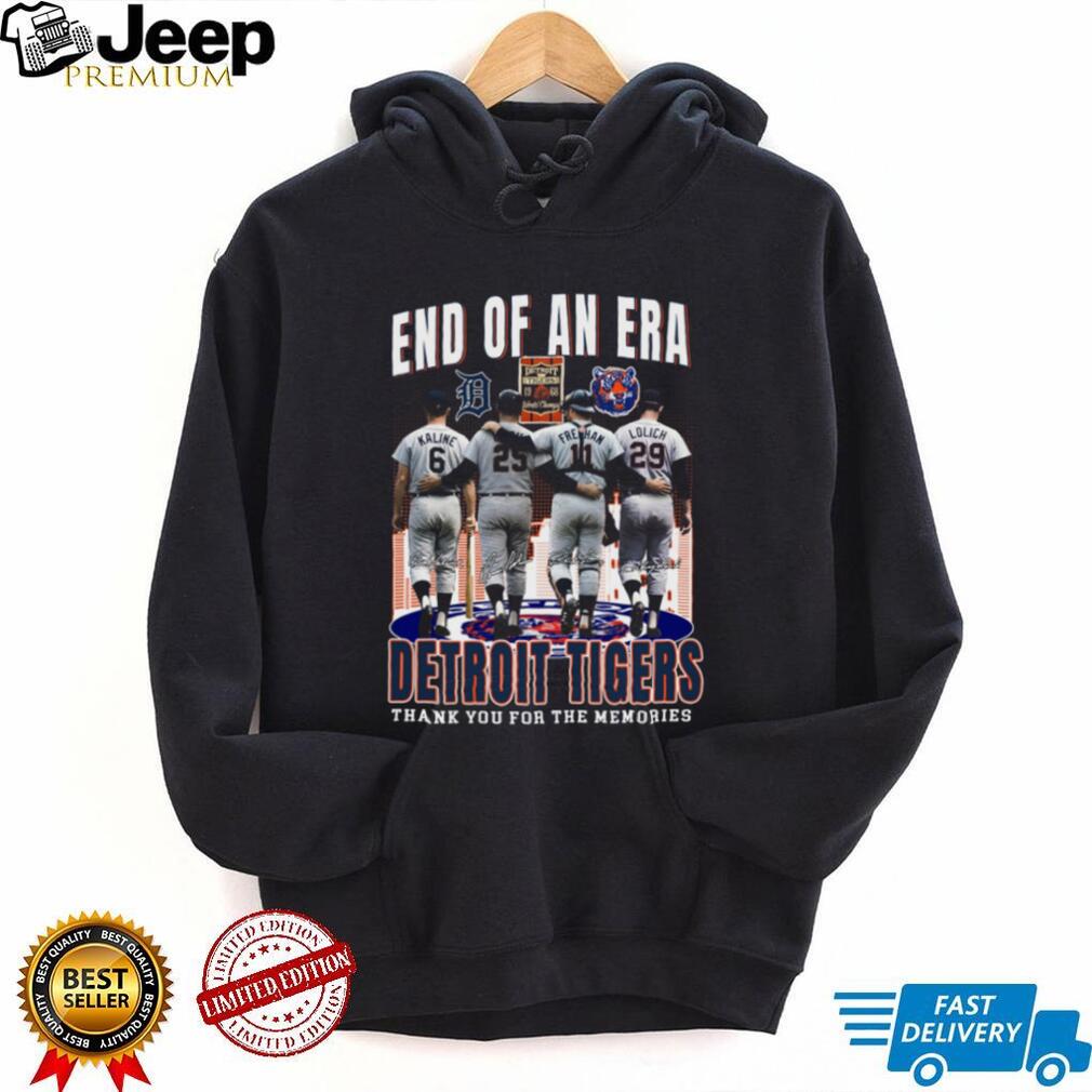 Detroit Tigers End Of An Era Kaline Horton Freehan Lolich Signature T Shirt
