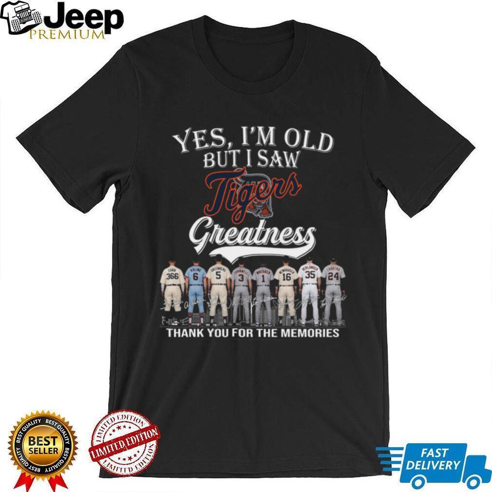 Detroit Tigers MLB Baseball Team Legends Vintage Style Retro Fan Men Women Shirt