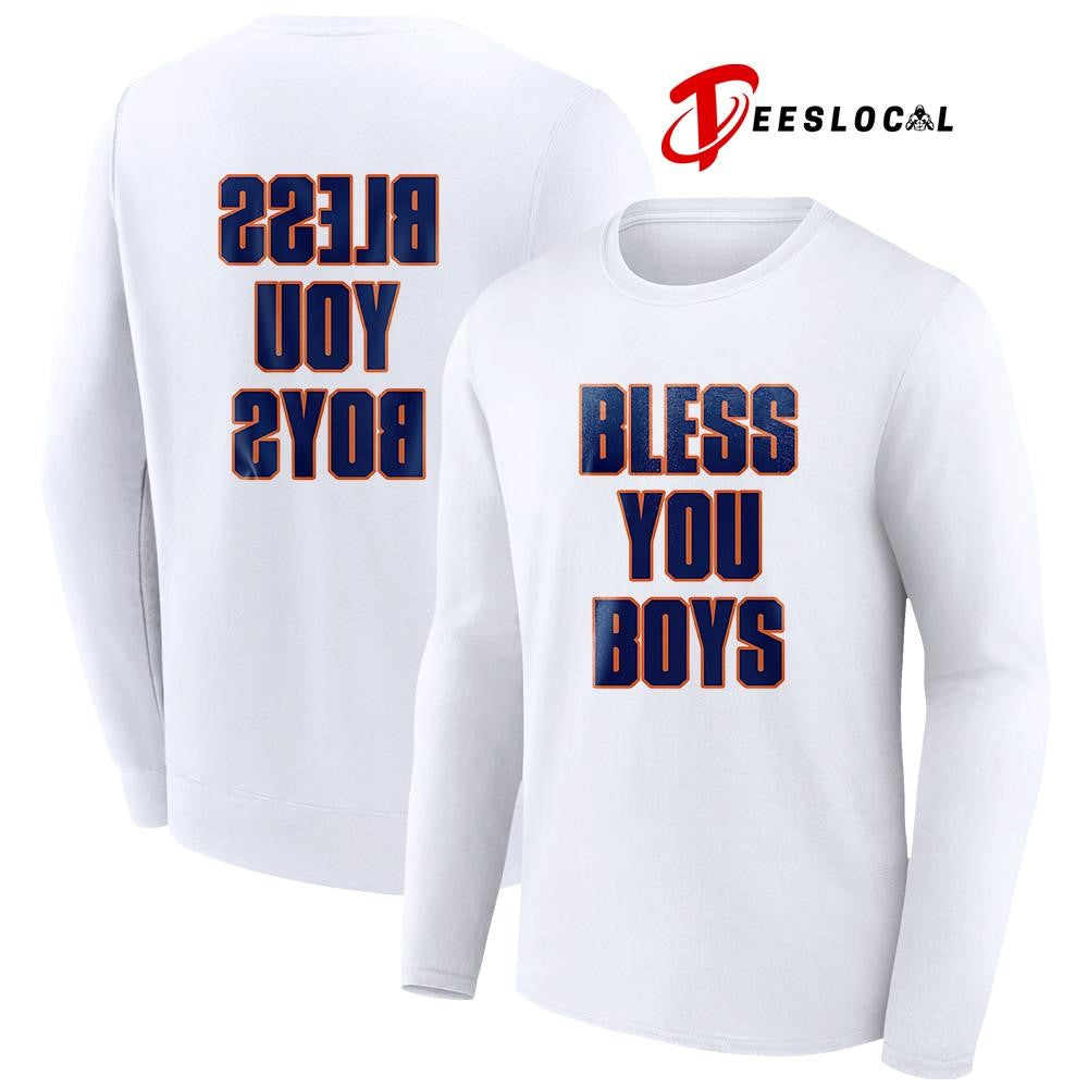 Detroit Tigers X Every Body bless you boys flipped text shirt