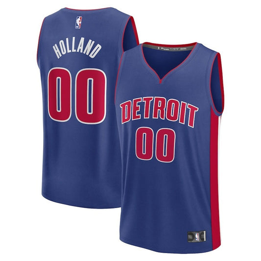 Detroit Pistons Ron Holland 2024 NBA Draft Fast Break Player Jersey - Icon Edition - Blue