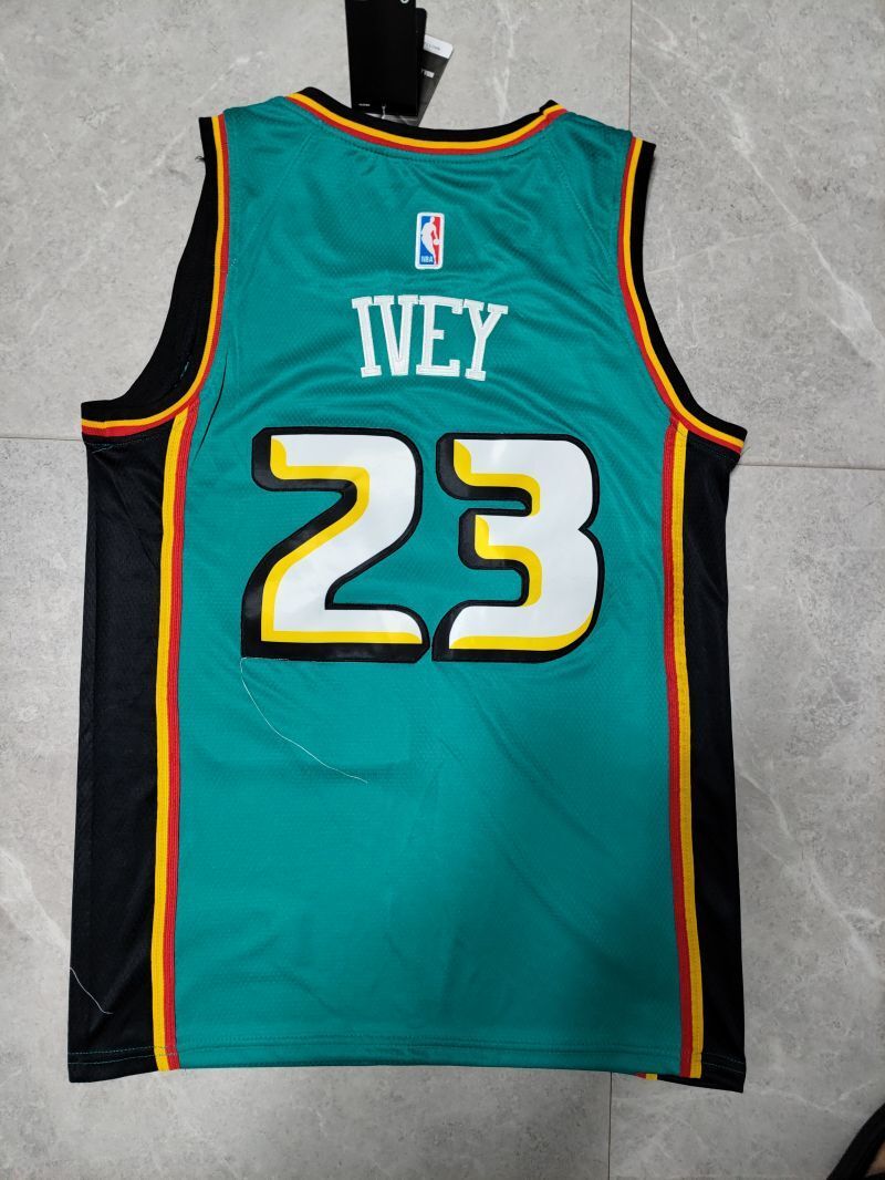Detroit Pistons #23 Jaden Ivey 22-23 Season nba Pistons 23# Ja · Green Jersey Style 1